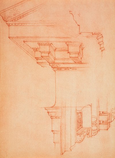 Studio di cornice, disegno di Michelangelo da Michelangelo Buonarroti